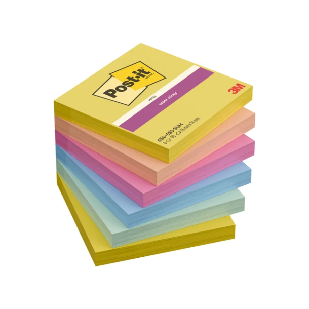 Memoblok Post-It 654 Ss 76x76mm Summer Sorbet