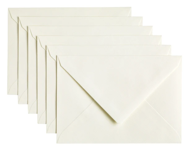 Envelop Papicolor C6 114x162mm anjerwit; pk 6 stks