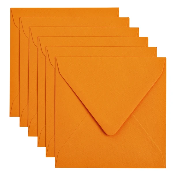 Envelop Papicolor 140x140mm oranje