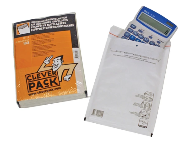 Luchtkussenenvelop Cleverpack nr.17 wit; pk a 10st