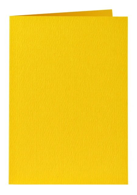 Correspondentiekaart Papicolor dubbel 105x148mm dottergeel pak à 6 stuks