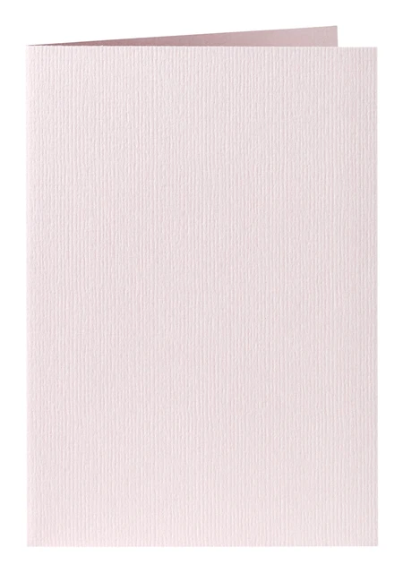 Correspondentiekaart Papicolor dubbel 105x148mm lichtroze pak à 6 stuks