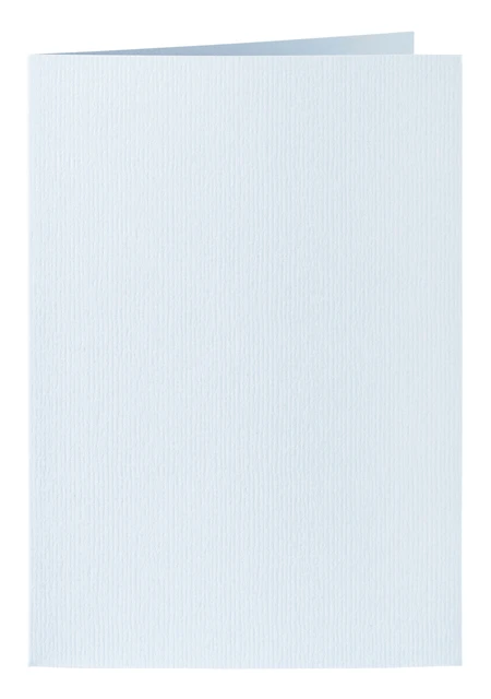Correspondentiekaart Papicolor dubbel 105x148mm babyblauw pak à 6 stuks