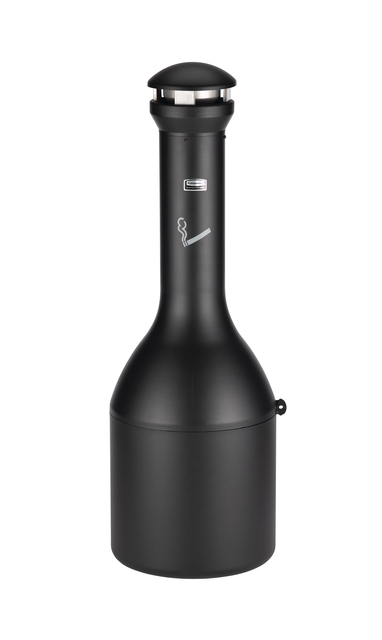 Asbak Rubbermaid Infinity Genie Staand Zwart