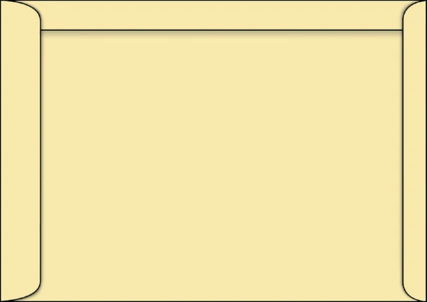 Envelop Bison EB4 262x371mm creme; doos 250 stuks