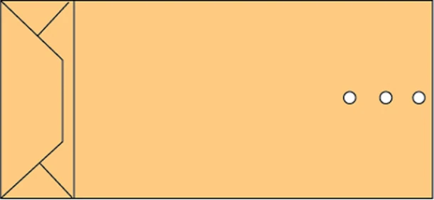 Envelop Quantore monsterzak 120x285x50mm 120gr/m2 br 250 stuks