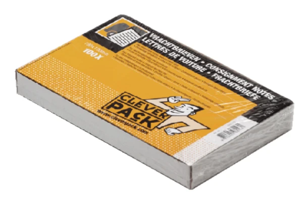 Vrachtbrief Cleverpack blanko 3-voud  pk a 100