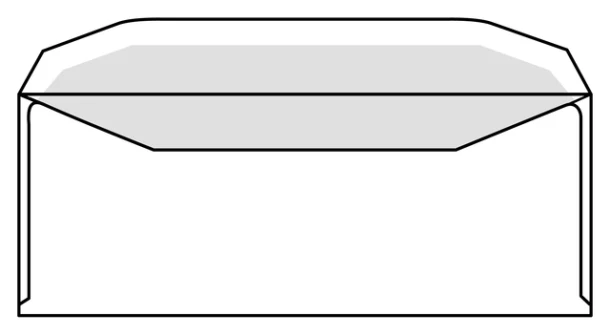 Envelop IEZZY C5/6 114x229mm venster rechts gegomd wit 500 stuks