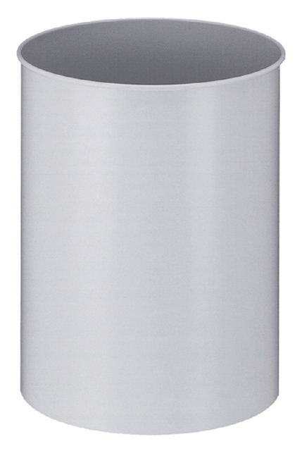 Papierbak Vepa Bins metaal 15L grijs 25,5cm diam.