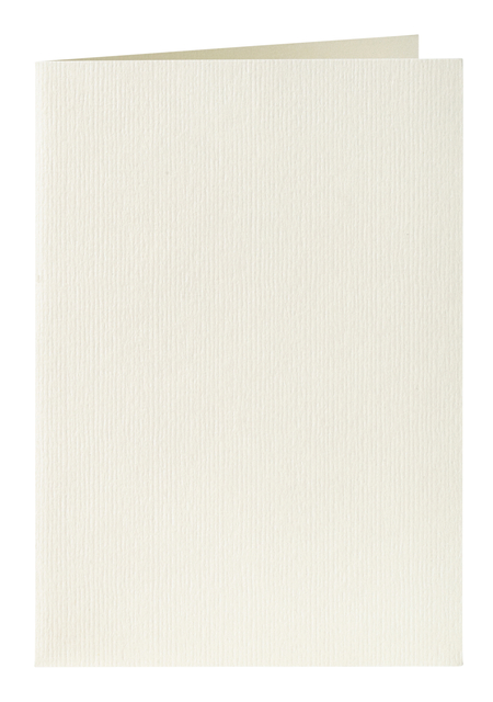 Correspondentiekaart Papicolor dubbel 105x148mm anjerwit; pk 6 stks