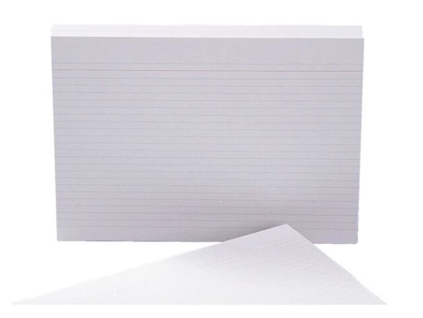 Systeemkaarten 125x200mm; wit 100 stuks