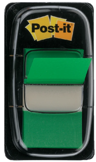 Post-it Index tabs 3M 680-3 groen; per 50st