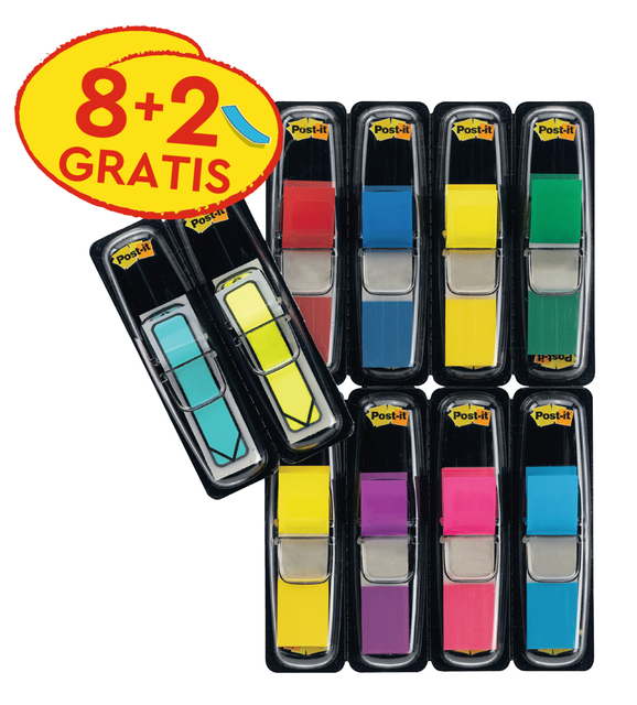 Indextabs 3m Post-It 683 11.9x43.2mm 8kl + 2 Pijl
