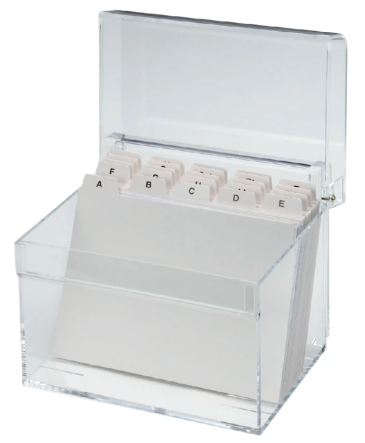 Kaartenbak MAUL A6 + index acryl