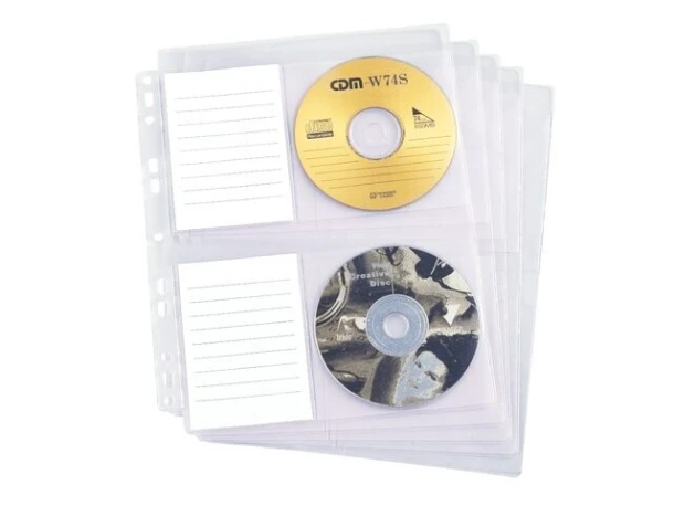 Showtassen A4 tbv. CD‘s, set 5 stuks