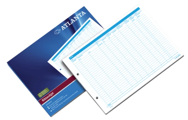 Rittenlijsten A 5424-010, A4; blok a 50 vel