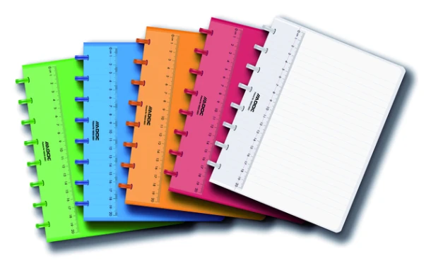 Schrift Adoc A5 Lijn 144pag 90gr Assorti