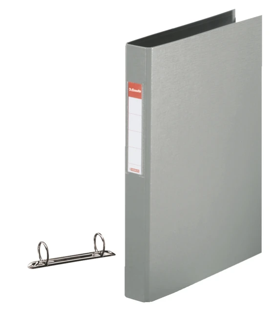 Ringband Esselte Standaard A4 25mm 30% gerecycled PP folie grijs