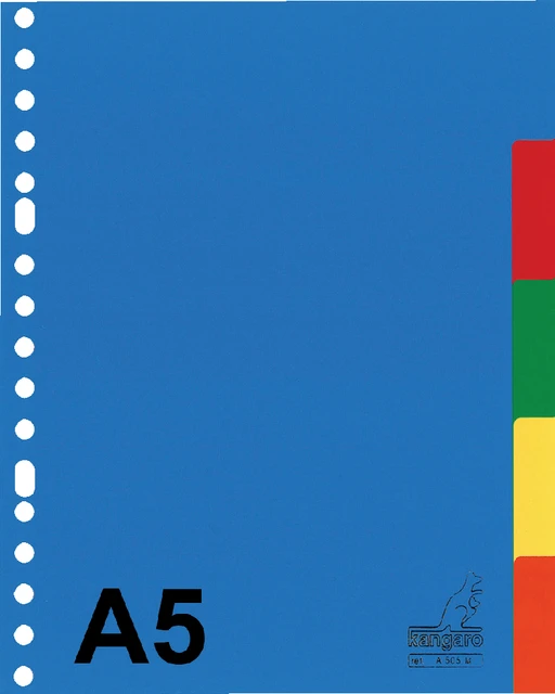 Tabbladen 17R 5-delig plastic A505M