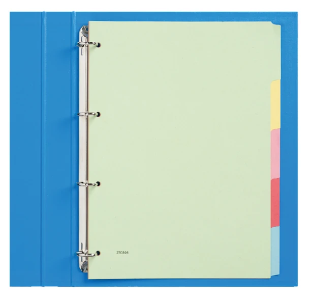 Tabbladen Qbasic 4-gaats 5-delig assorti karton