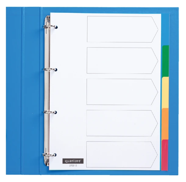 Tabbladen Quantore 4R A405 plastic 5-delig ass.