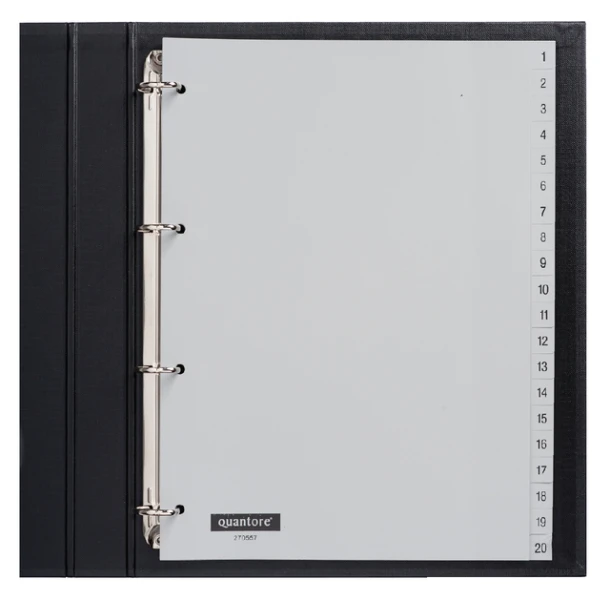 Tabbladen Quantore 4R 1 t/m 20 plastic G420C