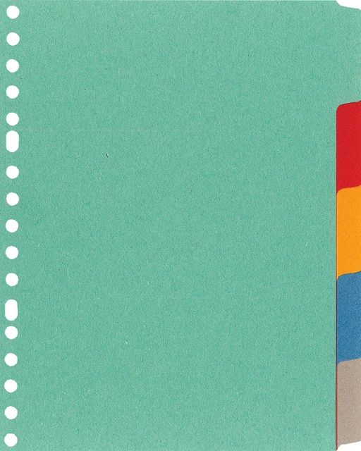 Tabbladen Kangaro 17R 5-delig karton P505M