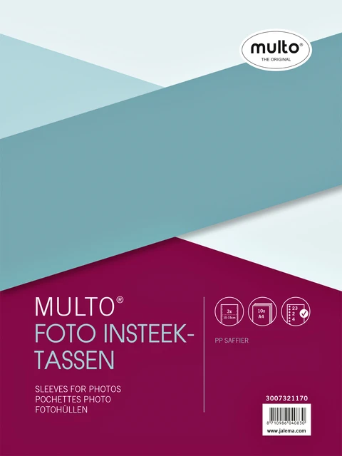 Fototassen 23-r 10x15cm schrijfstrook; pak 10 st.