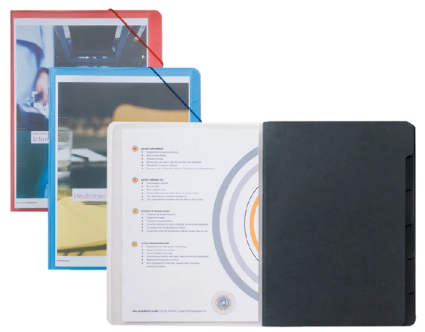 Sorteermap Lucido 6-vaks zwart