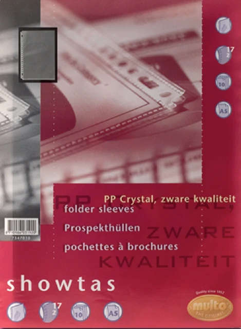 Showtas Multo 17-gaats (7347010) PP 0.14mm glad