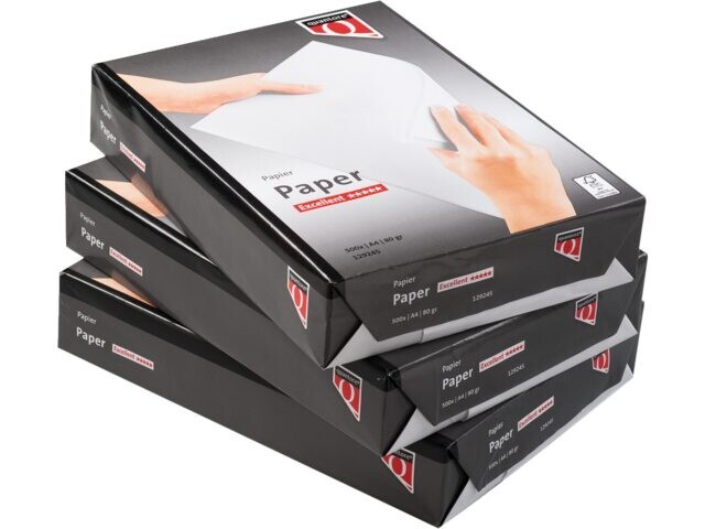 Kopieerpapier A4 wit Quantore Excellent 80gr pak 500 vel; ISO9706, witheid CIE170