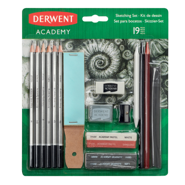 Grafietschetsset Derwent Academy 19d