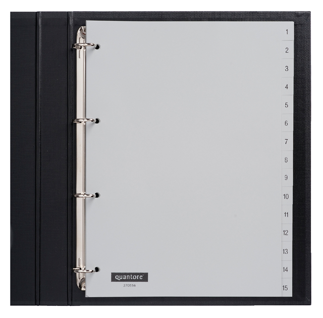 Tabbladen Quantore 4R 1 t/m 15 plastic G415C