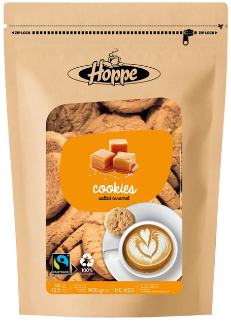Koekjes Hoppe Cookies Fairtrade Caramel Zeezout