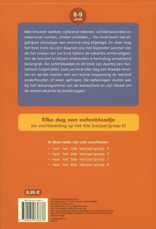 herhalingsoefeningen taal en rekenen. Naar het 4de leerjaar, naar groep 6