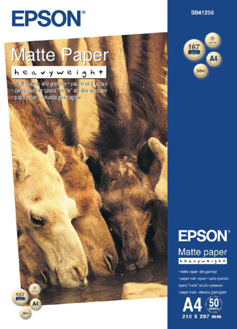 Inkjetpapier Epson S041261 A3 167gr Mat