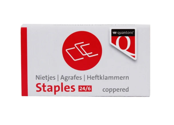 Nieten Quantore 24/6 1000 stuks koper