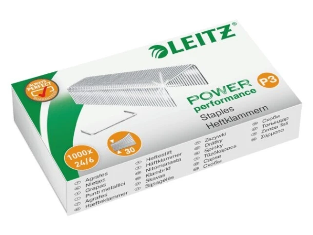 Nietjes Leitz 5570 24/6 verzinkt doos 1000 stuks