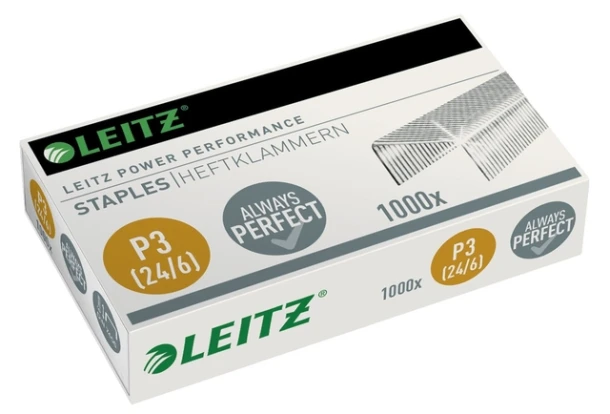Nietjes Leitz 5570 24/6 verzinkt doos 1000 stuks