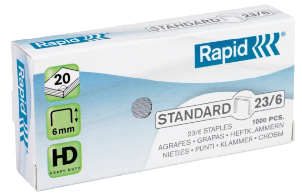 Nieten Rapid 23/6 Gegalv Standaard 1000st