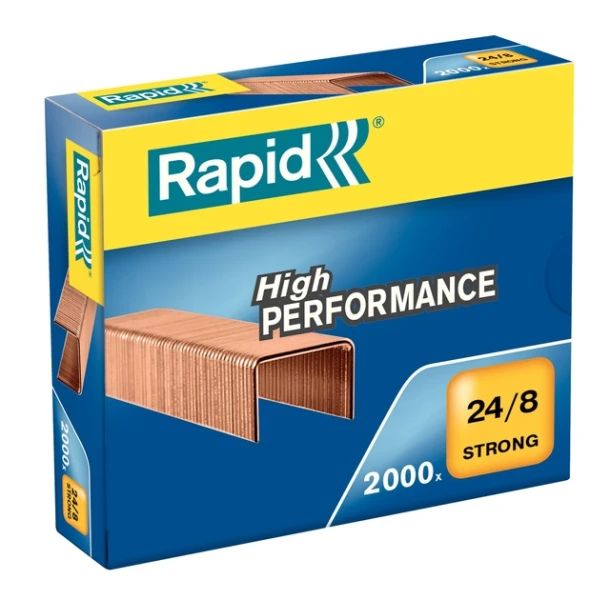 Nietjes 24/8 Hotis/Rapid strong koper; ds 2000st