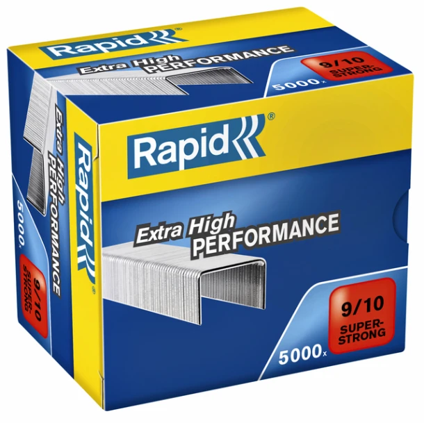 Nietjes 9/10 Rapid staal (=124/10); a 5000st