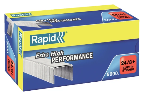 Nieten Rapid 24/8+ gegalvaniseerd super strong 5000 stuks