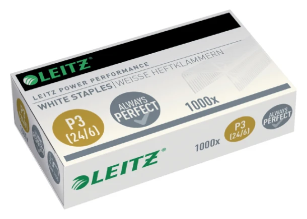 Nietjes Leitz 5554 24/6 wit 1000 stuks