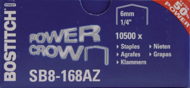 Nietjes Bostitch SB8 staal (voor B8); ds à 1050