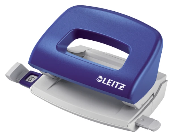 Perforator Leitz 5058 2-gaats, max 10 vel, blauw