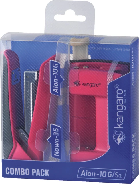 Perforator Nietmachine Kangaro Combo Pack Roze