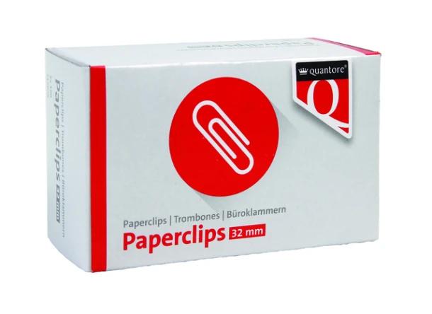 Paperclips Quantore 32mm; dsje a 100st