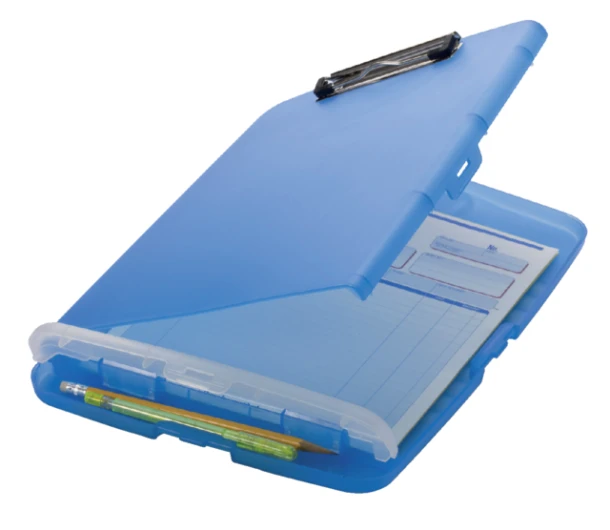 Klembordkoffer OIC 53322 kunststof kopklem blauw