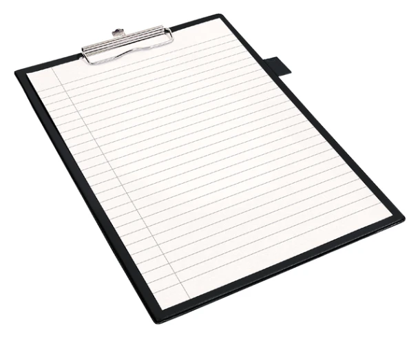 Klembord Quantore A4 zwart met 100mm klem + penlus